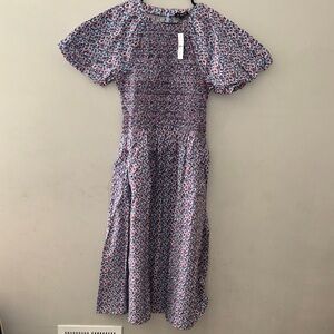 J. Crew Meadow dress in poppy cotton poplin